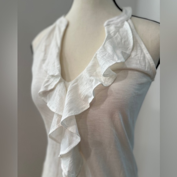 Lilly Pulitzer Shay white ruffle top XS - Picture 3 of 4